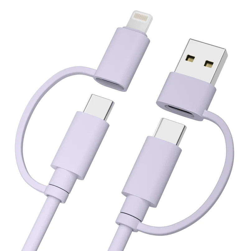 Elebase for iPhone 17 USB C Charger Cable,Multi 4 in 1 Charging Cord 6.6FT