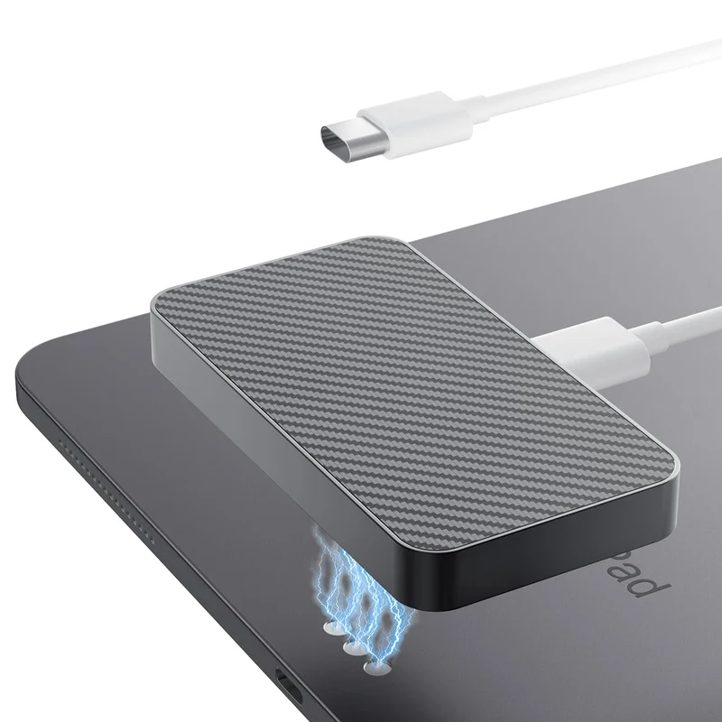 Magnetic Wireless Charger for iPad Pro 12.9inch(3rd/4th/5th/6th) & iPad Air 13 (M2/M3) ONLY, 27W Fast Charging Smart Connector C