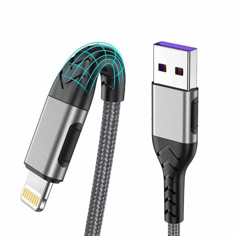 Durcord 3Pack 3FT USB A Cable, MFi Certified iPhone Charger, Fast Charging, Compatible with iPhone Xs Max/XS/XR/X/8/7/6S/6/Plus/