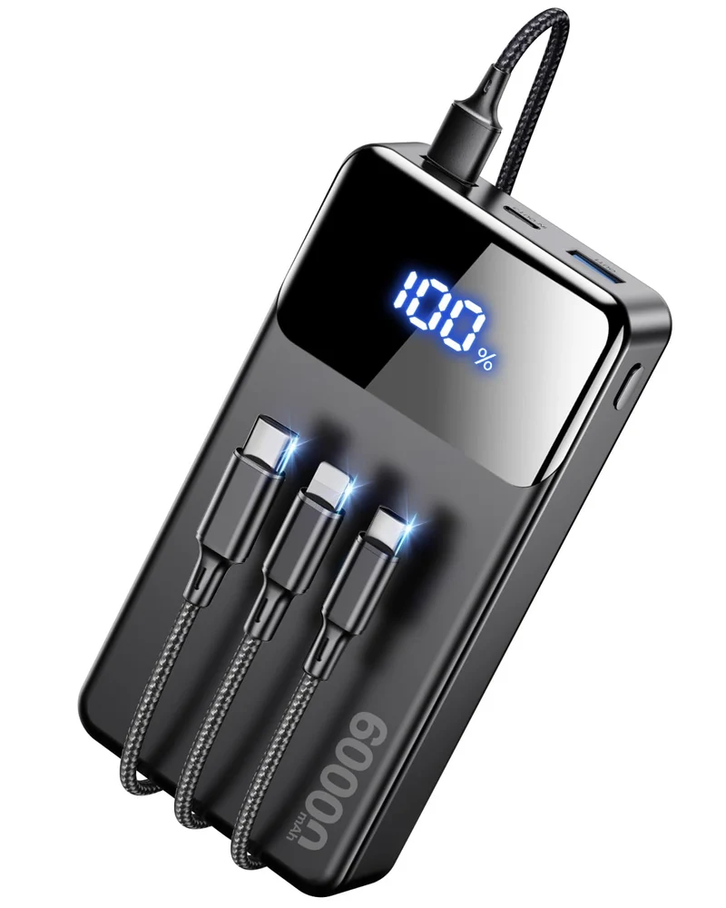 LILIO 60000mAh Portable Charger, 22.5W Fast Charging with 3 in 1 Cable