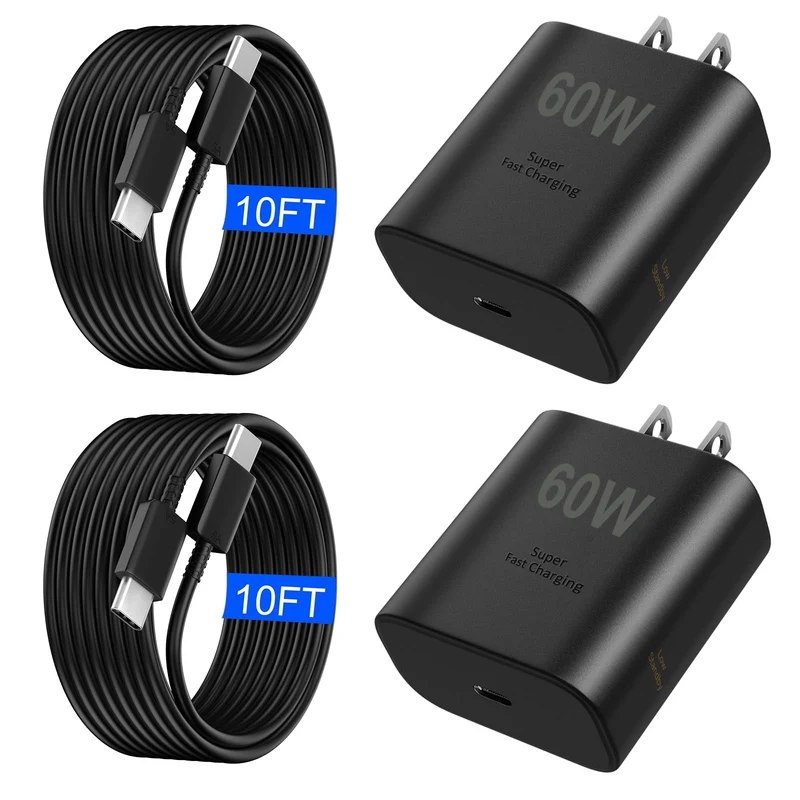 60W Super Fast Charger USB C, Type C Android Phone Charger Fast Charging