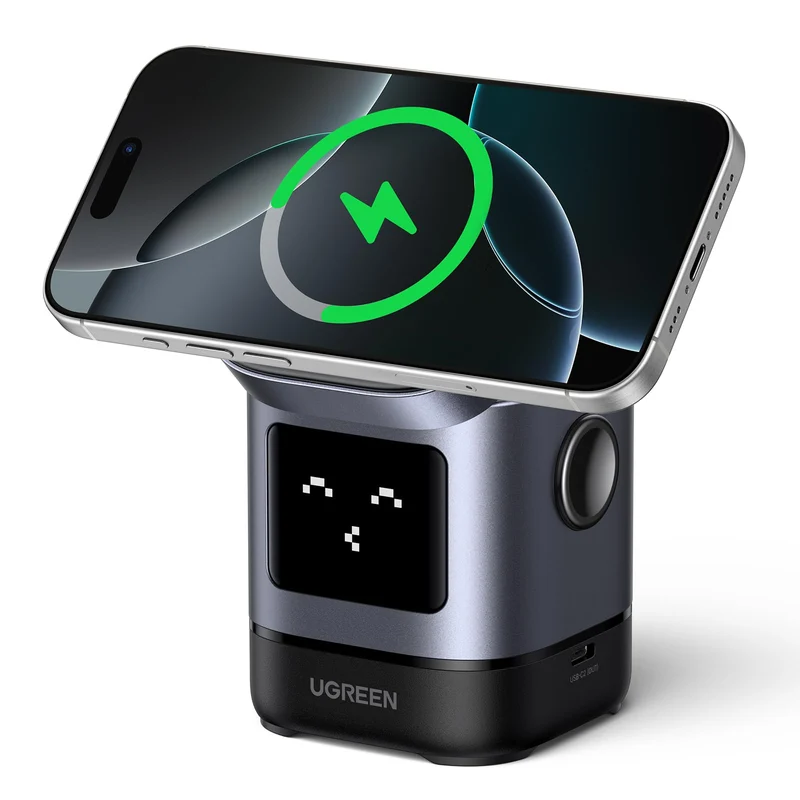 UGREEN Uno Qi2 15W 2in1 Foldable Wireless Charger Stand