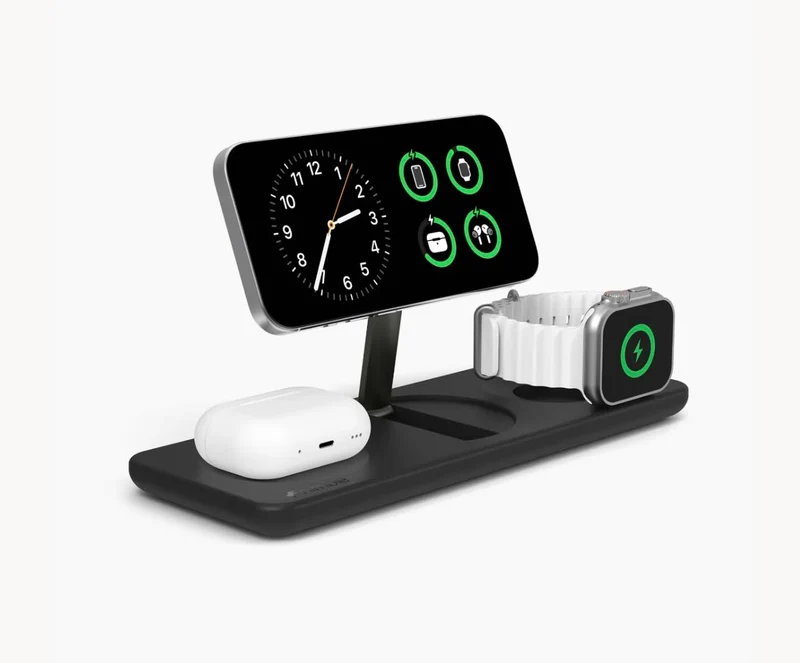 Nimble Podium 3in1 Wireless Charging Station, 25W Charging, QiEnabled