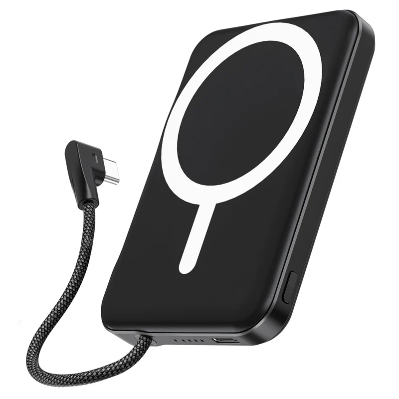 RociLife for Magsafe Power Bank 5000mAh, Slim Magnetic Portable Charger