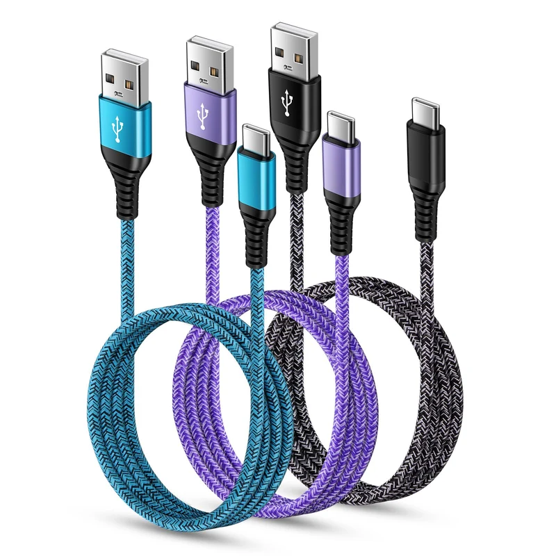 USB C Charger Cable Fast Charging 3 Pack 6ft for iPhone 17 16 15 Pro Max/15