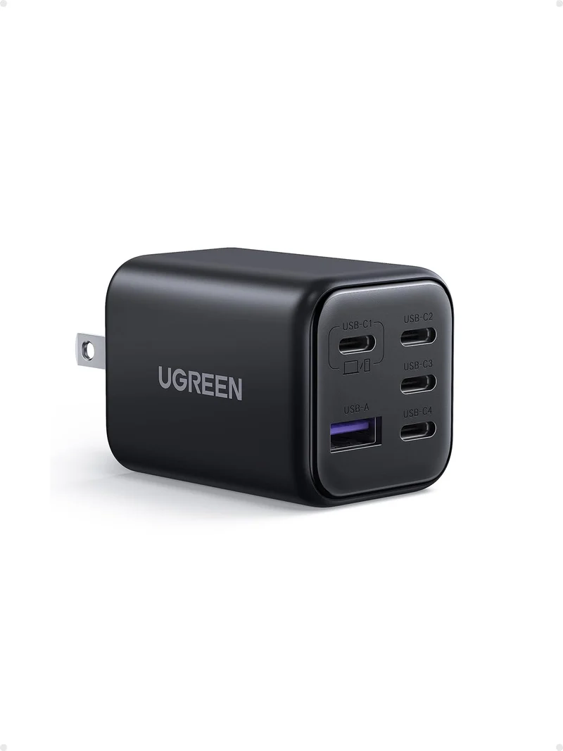 UGREEN 5Port 45W USB C Charger Block, PD/PPS/QC 45 Watt Fast Charging, GaN Charger with 4 USB C Port for iPhone 17/16/15, Galax