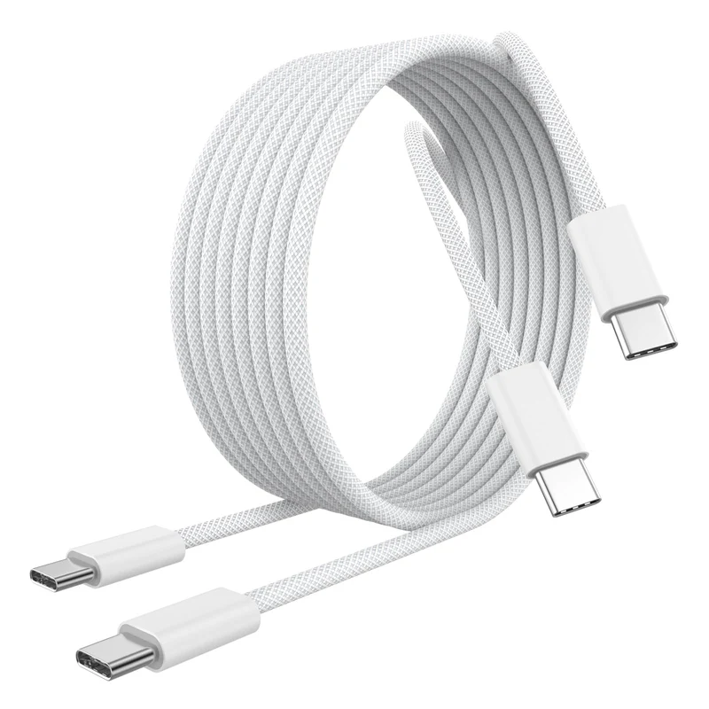 [Apple MFi Certified] iPhone 17 16 15 Charger Cable Cord 6FT, 2 Pack White