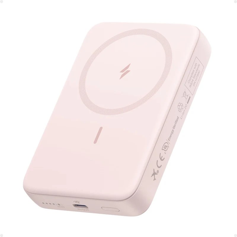 Anker Zolo Magnetic Power Bank, Compact 10,000mAh Wireless Portable Charger with 30W Max Fast Charging, SkinFriendly and Durabl