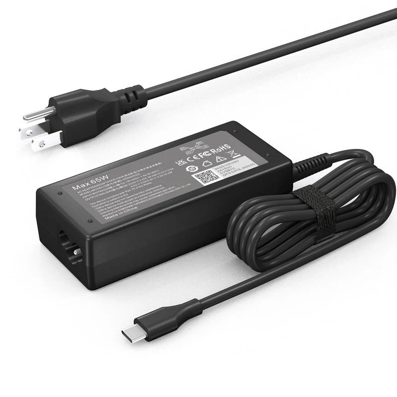 65W USB C Laptop Charger Compatible with HP Chromebook/Lenovo/Dell/Acer and More Chromebook Type C Power Cord