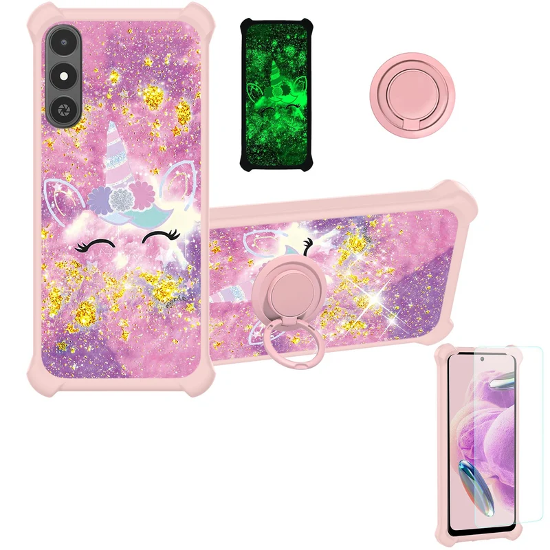 jioeuinly Case Compatible for Foxx Foxxd A67L Gen2 2026 Phone Case Cover [with 1* Tempered Glass Screen Protector][Hard PC + Sof