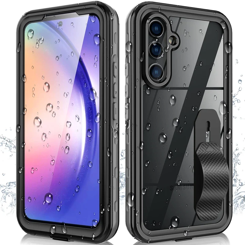 Phciasie for Galaxy A54 5G Phone Case, Waterproof Case with Builtin Screen Protector & Cell Phone Ring Holder, Full Body Shockp
