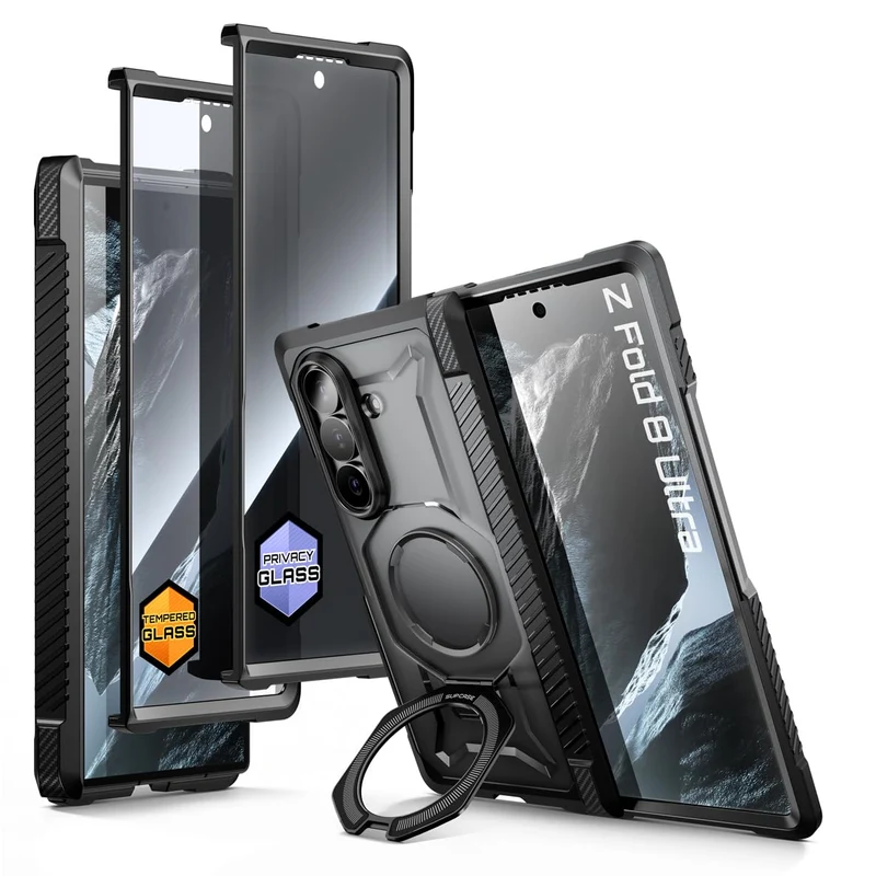 SUPCASE for Galaxy Z Fold 8 Ultra Case, Glass & Privacy Screen Protectors