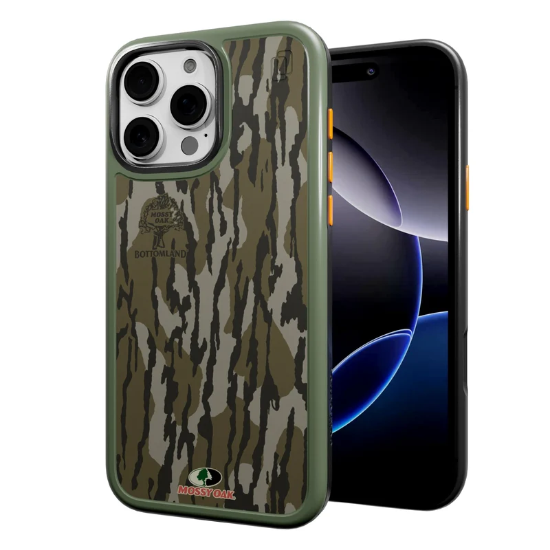 cellhelmet Fortitude Case | iPhone 16 Pro Max | MagSafe Compatible | Drop Test Certified | Shockproof, Durable Mossy Oak Bottoml