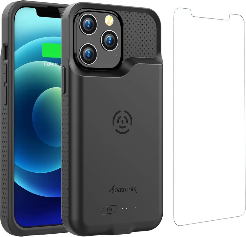 Alpatronix Battery Case for iPhone 13 and iPhone 13 Pro (6.1 inch), Strong Slim Portable Protective Extended Charger Cover with