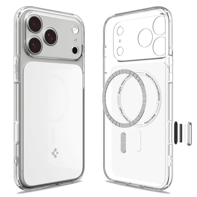 Spigen Ultra Hybrid T MagFit for iPhone 17 Pro Case, Glossy White