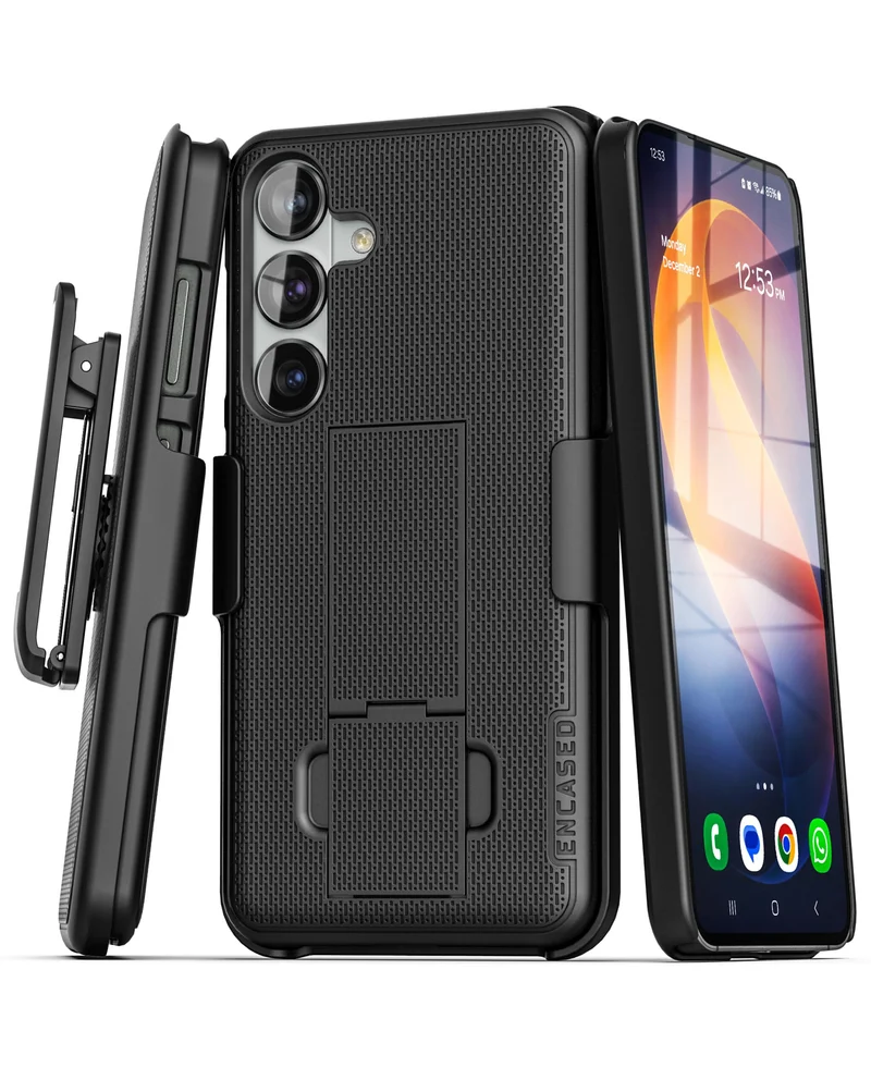 Encased DuraClip for Samsung Galaxy S26 Belt Clip Case with Phone Holster and Kickstand