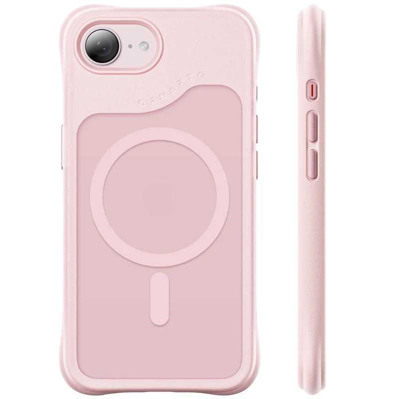 ORNARTO Magnetic for iPhone 17e Case, for iPhone 16e Case, Chalk Pink