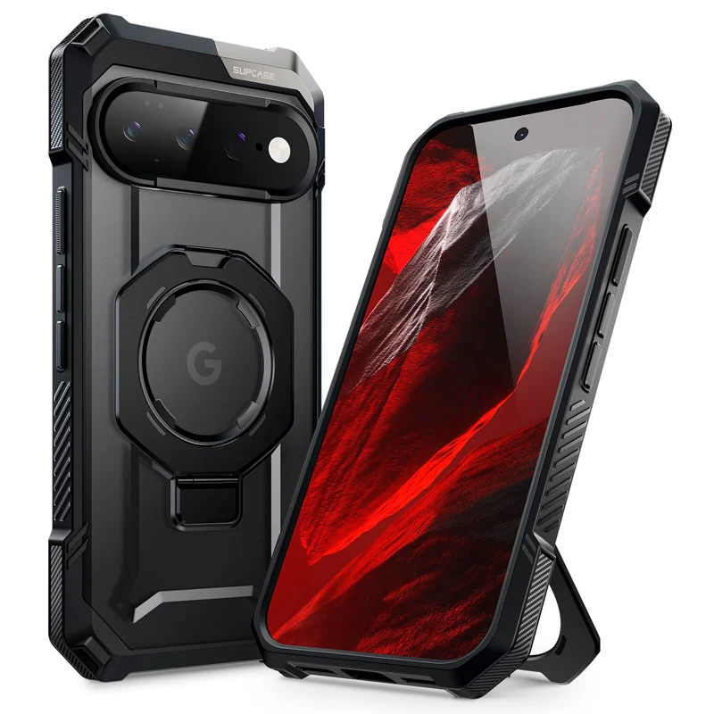 SUPCASE for Google Pixel 11 Pro XL Case with Stand Support Pixelsnap, Black