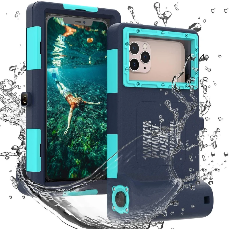 2026 Waterproof Snorkeling Phone Case, Underwater Phone Case for iPhone 17/16/15/14/13 Pro Max Plus,Galaxy S10S25 Plus/Ultra, A