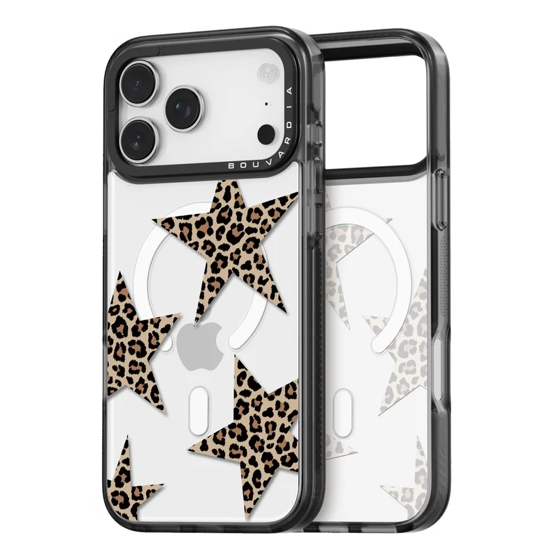 Bouvardia for iPhone 17 Pro Max Case (Cheetah Leopard Stars)