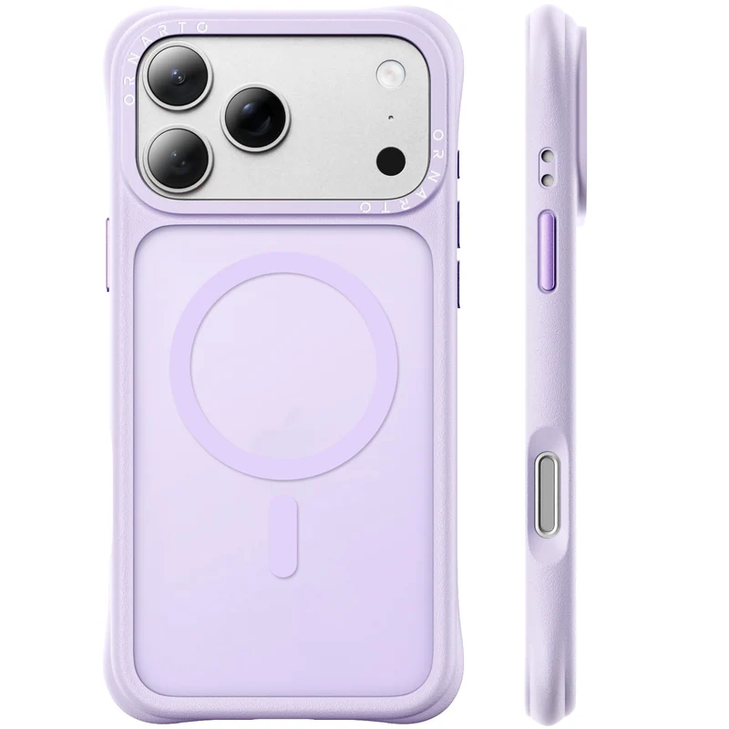 ORNARTO Magnetic for iPhone 17 Pro Case, Slim Matte Translucent, Lavender