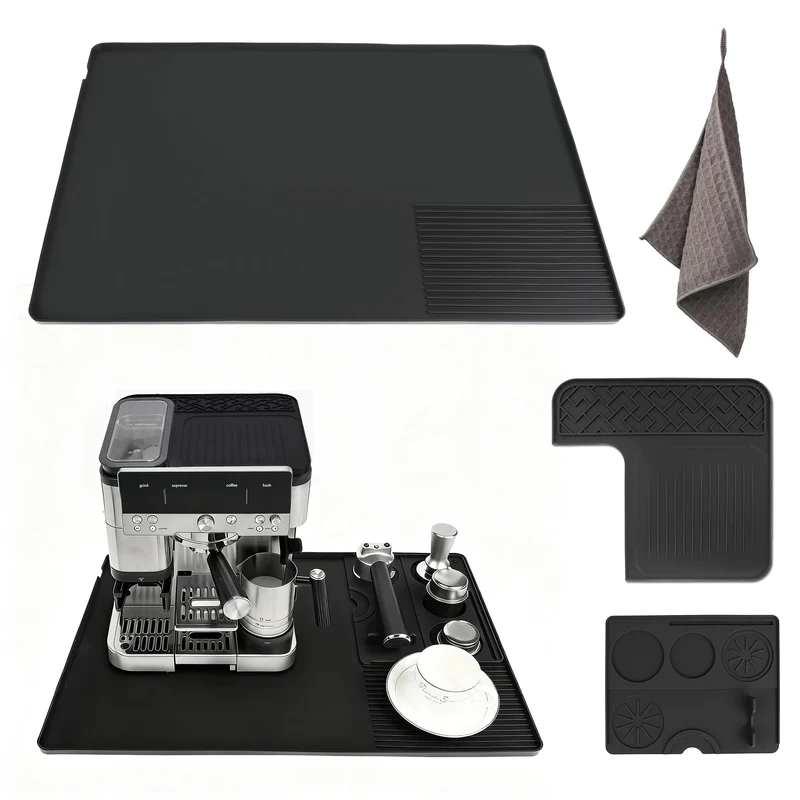 4in1 Silicone Coffee Maker Mat for Ninja Luxe ES601 ES701 23x15
