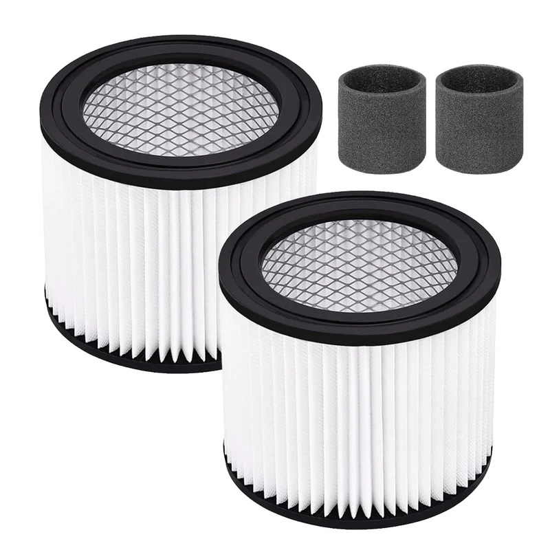 2 Pack 90398 Replacement Filter Kit for 15 Gallons Wet/Dry Shop Vac