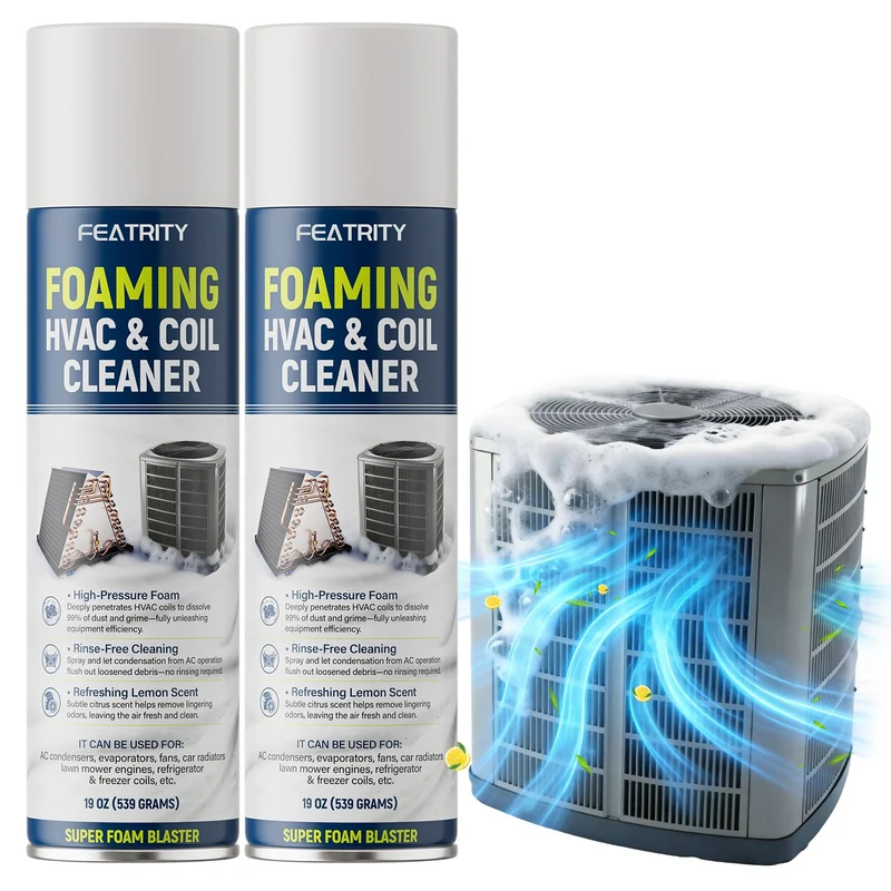 featrity Foaming AC Coil Cleaner: 38oz for Evaporators & Condensers