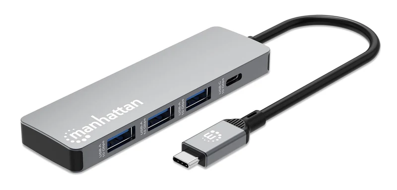 Usb-C Male To Three Usb-A Ports And One Usb-C Port, 10 Gbps Superspeed Usb+ (Usb