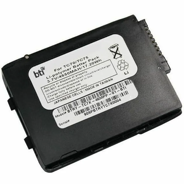 Bti Btry-Tc7X-46Mpp-01-Bti 3.7V 4650Mah 17.20Wh Li-Ion Scanner Battery For Zebra
