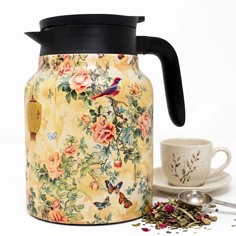 JS Gourmet Vacuum Flask 1.5L (51oz) Coffee Thermos,