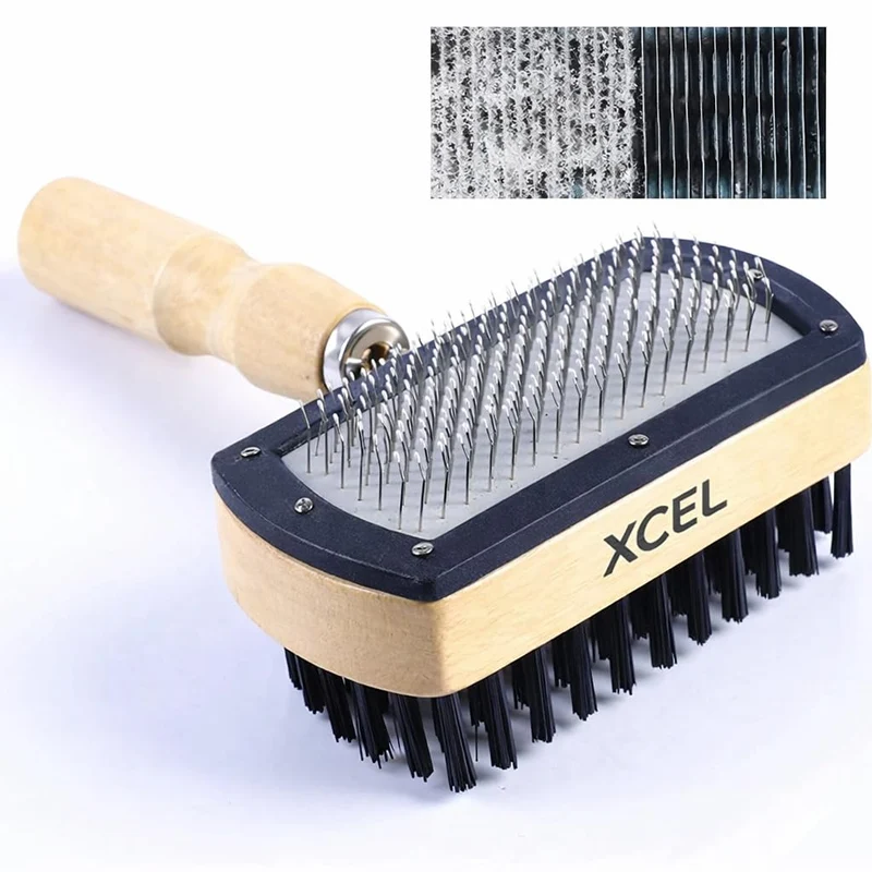 2in1 AC Coil Cleaner Set Brush for HVAC Evaporator & Condenser Coils