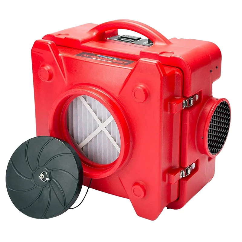 BlueDri Air Shield 550 HEPA Air Scrubber, Water Damage Restoration Equipment Air Purifier, Covers 1400 Sq. Ft, Daisy Chain Capab