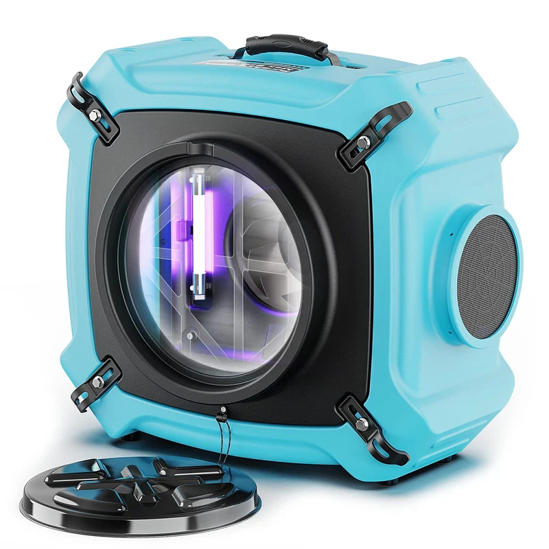 ALORAIR PureAiro HEPA Max 870 Air Scrubber 3Stage Filtration, Blue