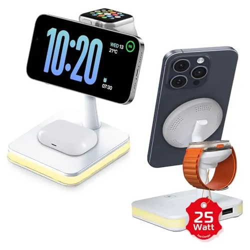 Spracht Flexcharge 4 (4-In-1 Wireless Charger Foldable) - White