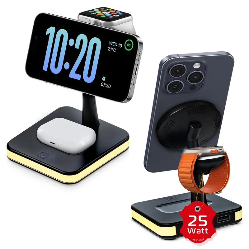 Spracht Flexcharge 4 (4-In-1 Wireless Charger Foldable) - Black