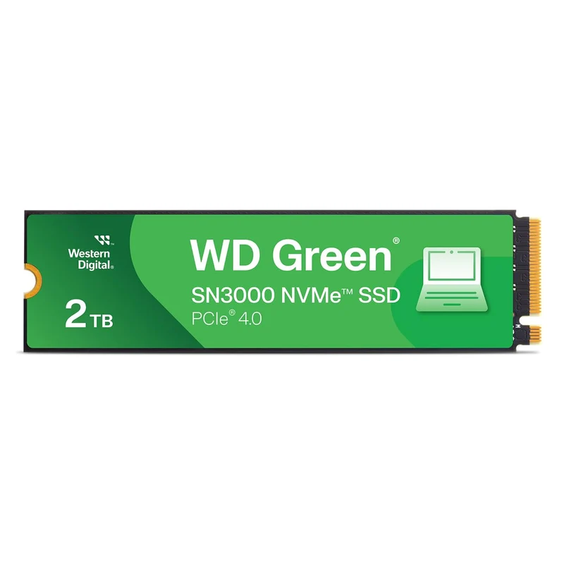 2Tb Wd Green Sn3000 Pcie Nvme Qlc, M.2 2280