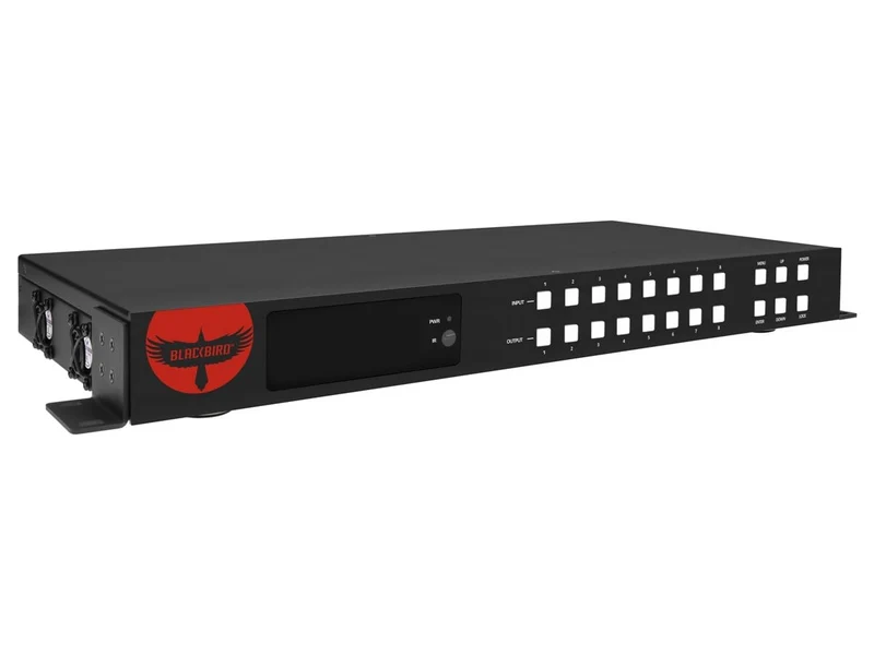 Monoprice Blackbird Pro-Series 4K60 8X8 Video Matrix Yuv 4:4:4 Ir Remote Dolby T