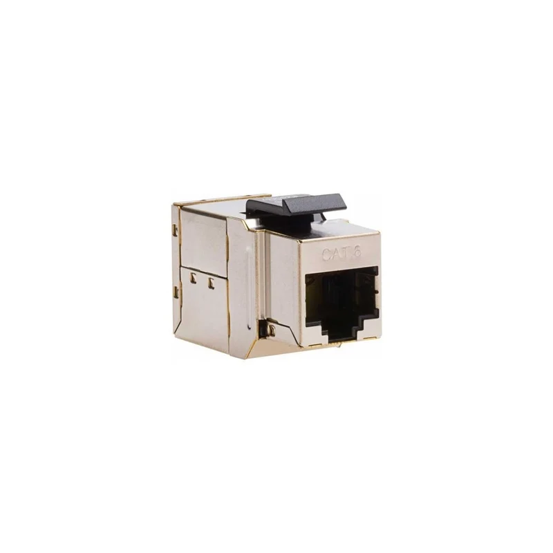 Cat6 Shielded Keystone Coupler, F To F, 1/Bag.