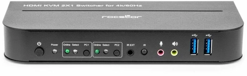 Solidkvm Sk06 4K Hdmi And Usb 3.0 2X1 Kvm Switch - 2-Port Hdmi/Usb Kvm Switch -