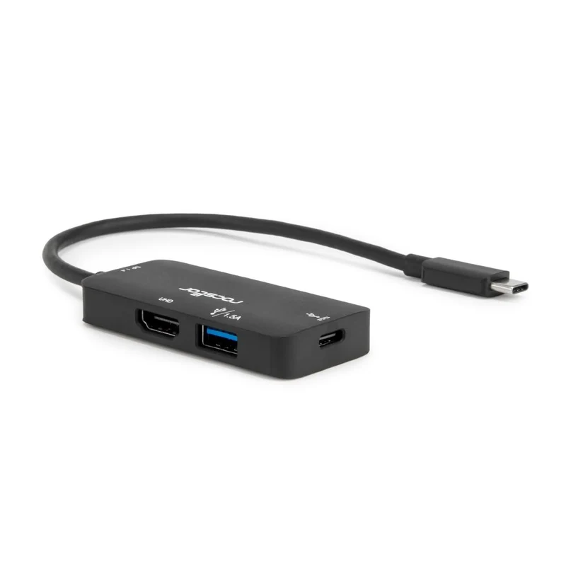 Usb Type-C 3-In-1 4K Multiport Adapter - Usb-C To 1X Hdmi 4K@60Hz, 1X Usb 3.0 Ty