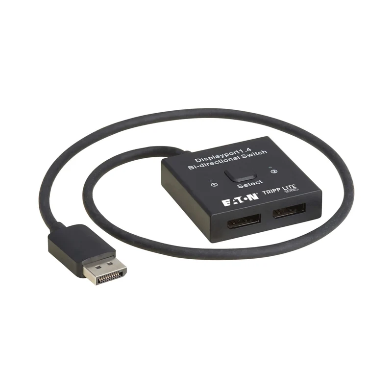 Tripp Lite Series 2X1 Bi-Directional Displayport Switch 4K120Hz Or 8K30Hz Hdr Hd