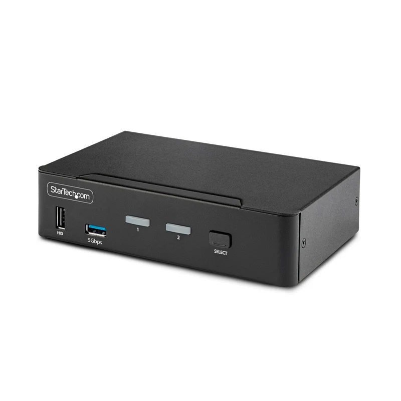 2-Port Displayport Kvm Switch, 8K 60Hz / 4K 144Hz, Single Display, Dp 1.4, 2X Us