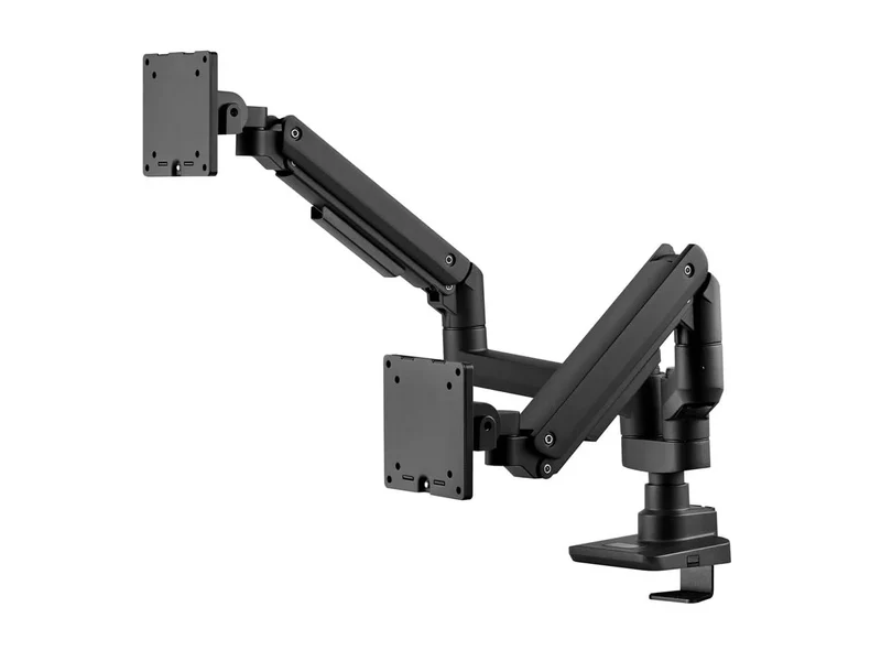 Workstream By Monoprice Heavy Duty Dual Monitor Gas Spring Desk Mount - Up To 35