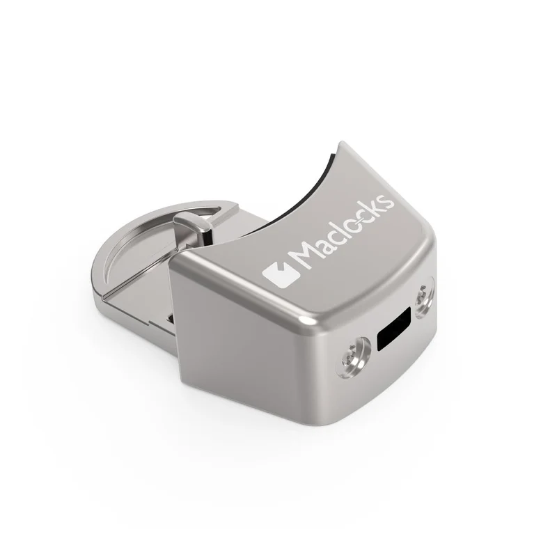 Mac Studio Ledge Lock Adapter With Combination Cable Lock Silver