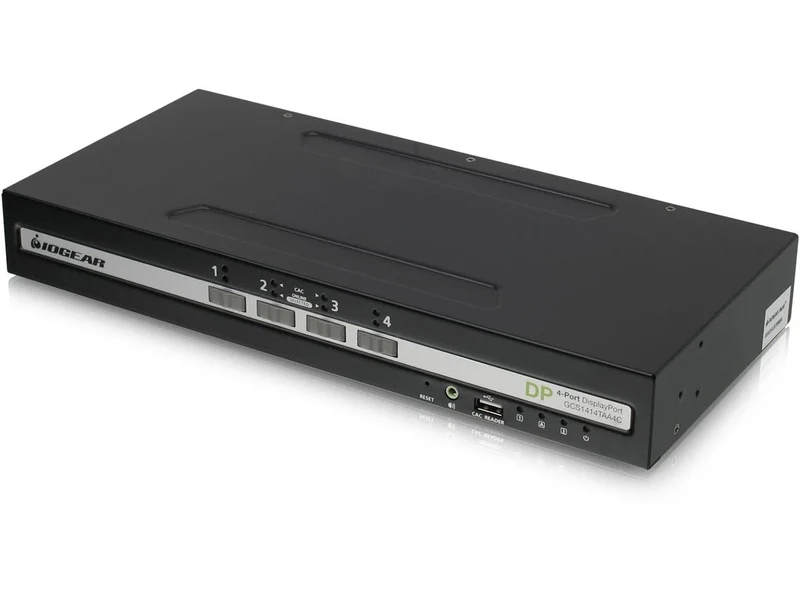 4-Port Single View Displayport Secure Kvm Switch W/Audio And Cac Support