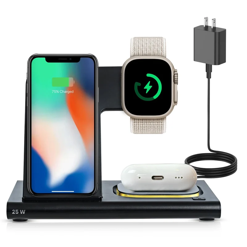 Spracht Flexcharge 3 (3-In-1 Wireless Charger Stationary) Black