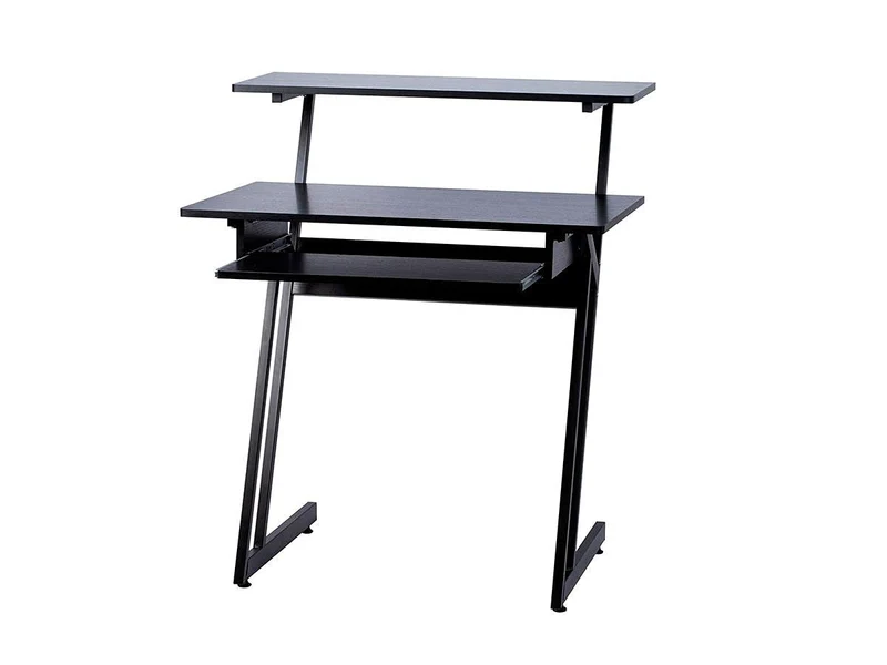 Stage Right By Monoprice Recording Studio Desk With Raised Platform And Keyboard