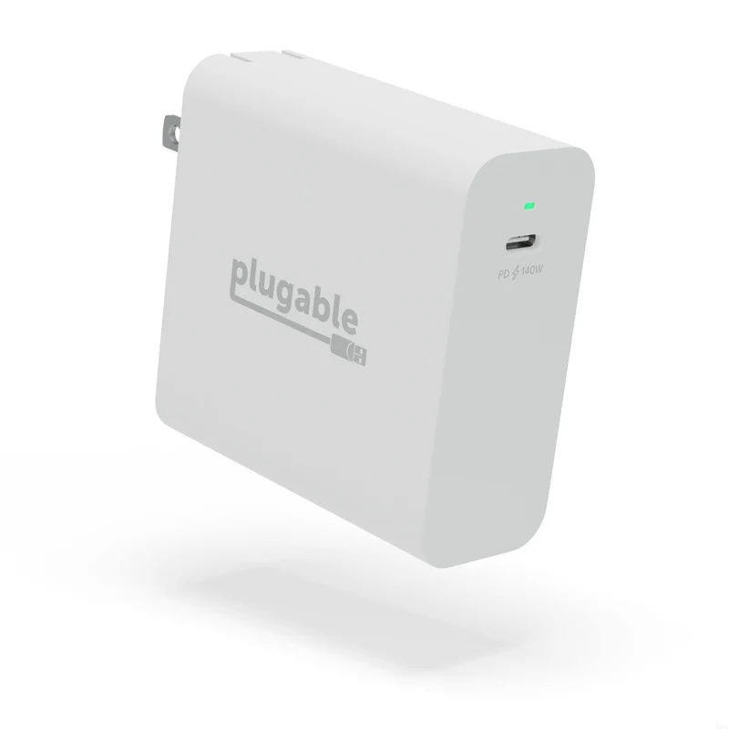 Plugable 140W Usb C Charger, Gan Wall Laptop Charger, Pd 3.1 (Epr) Power Adapter