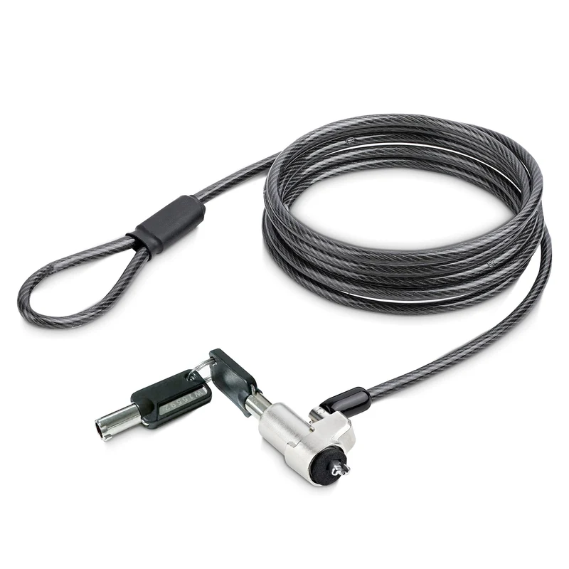 Laptop Cable Lock Compatible With Noble Wedge 6Ft (2M), Anti-Theft Keyed Lock, S